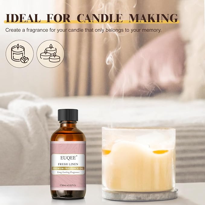 EUQEE Fresh Linen Fragrance Oil 60ml Premium Fragrance Essential Oil - Image 6