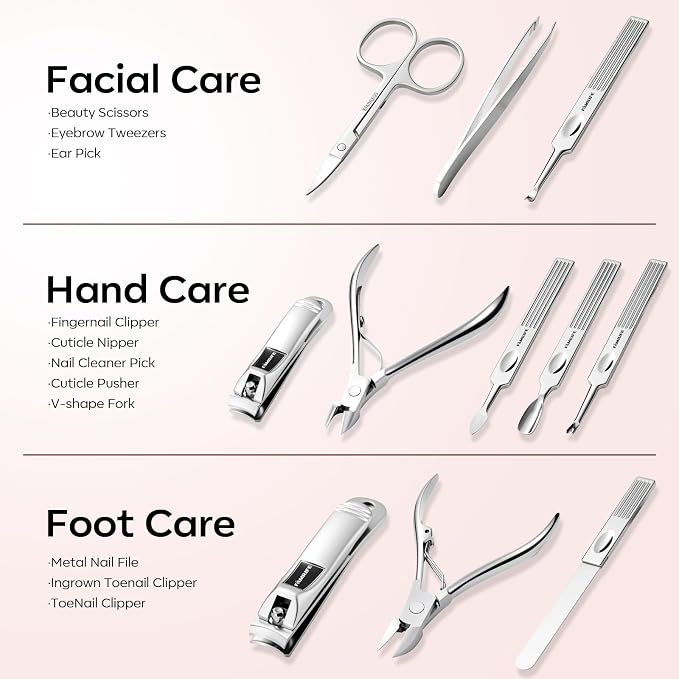 FAMILIFE Manicure Set Professional Manicure Kit Nail Kit - Image 4