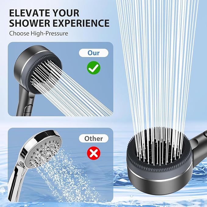 Filtered Shower Head with Handheld, High Pressure 3 Spray Showerhead with - Image 4