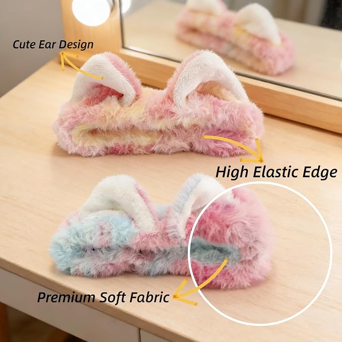 2 PCS Cute Cat Ear Spa Headband - Image 3
