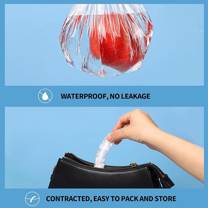 LEOBRO Large Disposable Shower Cap, Plastic Shower Caps - Image 6
