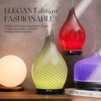 Porseme 280ml Essential Oil Diffuser Glass Color Changing Aroma Air Diffusers - Image 4