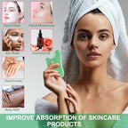 esur Jade Gua Sha Facial Tool Set, 2 Pack Guasha Tool - Image 6