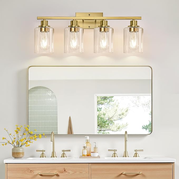 MOKATNG 4-Light Bathroom Light Fixtures, Vanity Light - Image 5