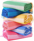 Genovega 6 Packs Oversized Turkish Beach Bath Towel Set Bulk 74"x38" Extra by genovega
