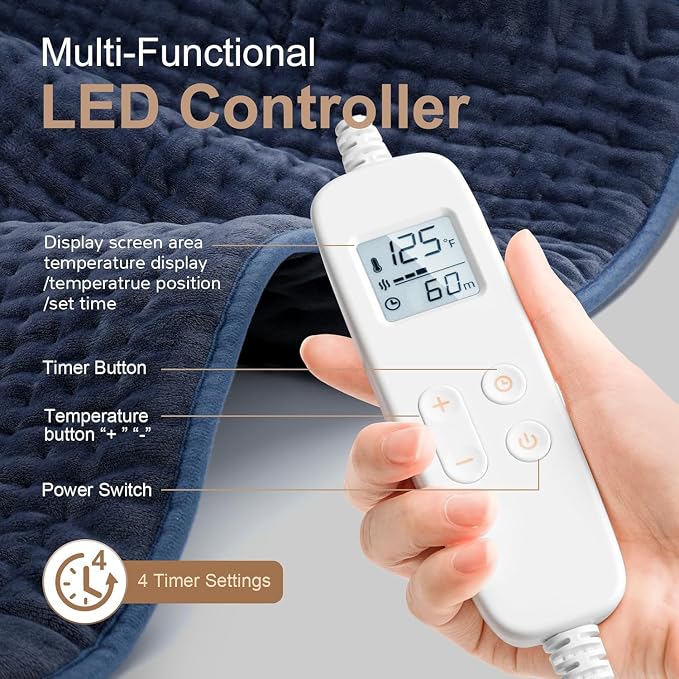 VAAGHANM Heating Pad: 33 x 17 inches Electric Heating Pad - Image 6