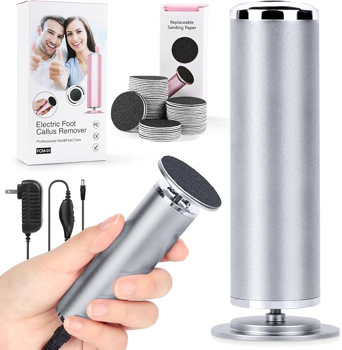 Electric Foot File Remover Callus: Profesional Pedicure Tool by WelcometovisitLIONVISON