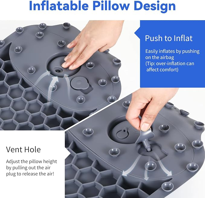 Goowin Bath Pillows for Tub, New Generation Skin-Friendly Silicone Bath Pillow - Image 3