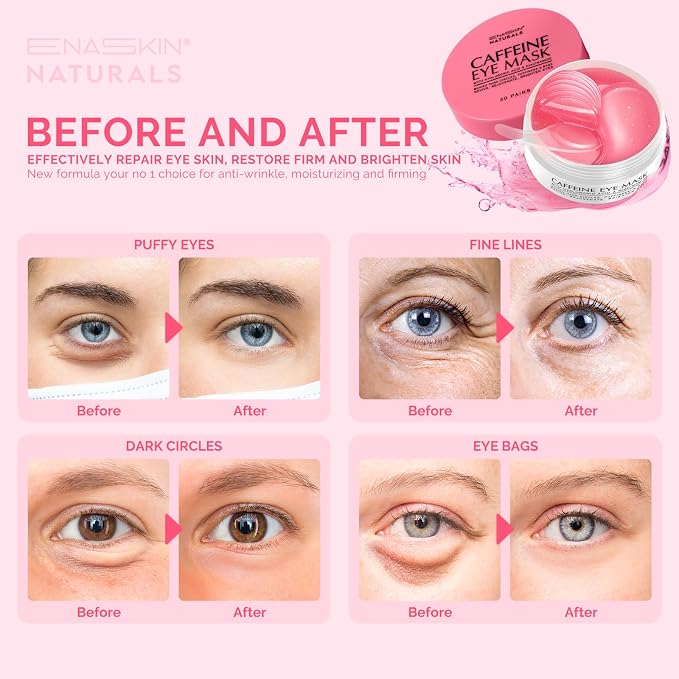 Under Eye Patches for Dark Circles: Caffeine Gel Masks for Puffiness Undereye - Image 2