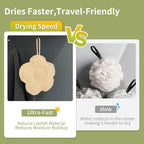 Travel Loofah Made from Real Egyptian Shower Loofah Spong Natural, Exfoliating - Image 4
