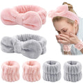 WHAVEL 6PCS Spa Headband and Wristbands Set, Face Wash Headband Wrist Bands by Whavel