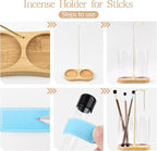 Glass Incense Holder, 2 in1 Incense Sticks Burner Holder - Image 4