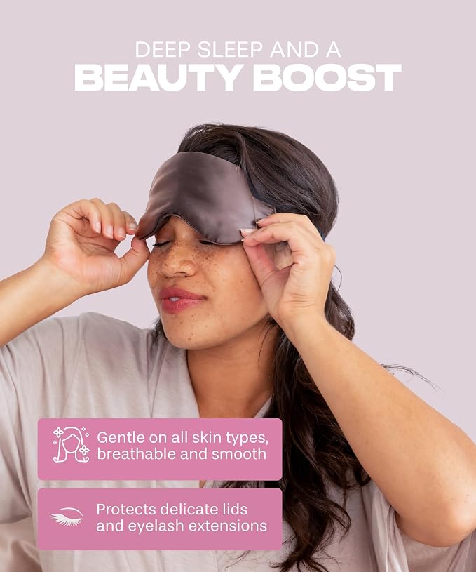 SUNDAYSILKS™ Exclusive Mulberry Silk Sleep Mask | Soft Eye Covers, and - Image 5
