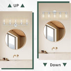 Espird Bathroom Vanity Light Fixtures Polished Chrome Bathroom Lighting Fixture - Image 4