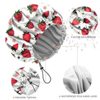 Shower Cap Reusable Double Layer Adjustable Elastic Waterproof EVA Hair Bath - Image 3