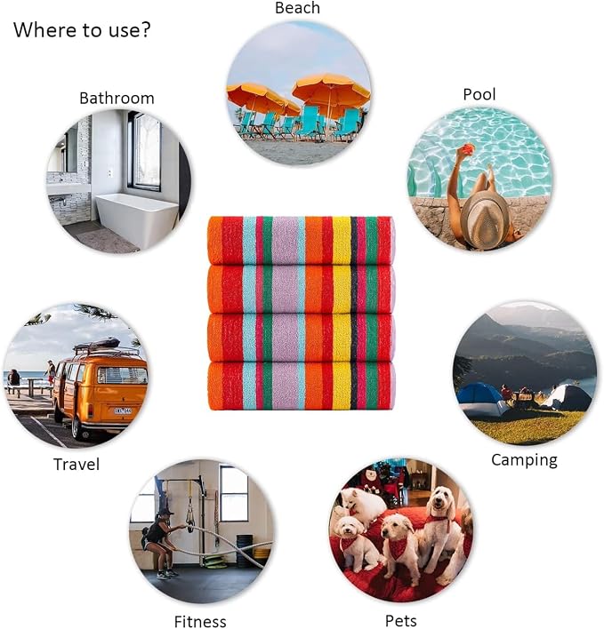 CASA COPENHAGEN Monaco Beach Towels Designed in Denmark Rough and Tough - Image 9