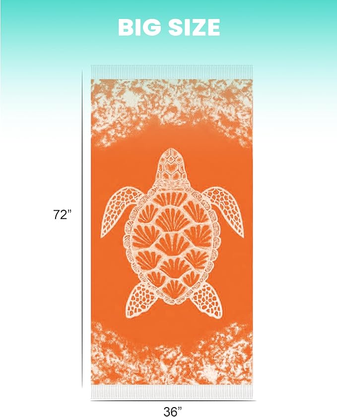 Antfuny 2 Pack Turkish Beach Towel Quick Dry Absorbent Lightweight Thin - Image 5