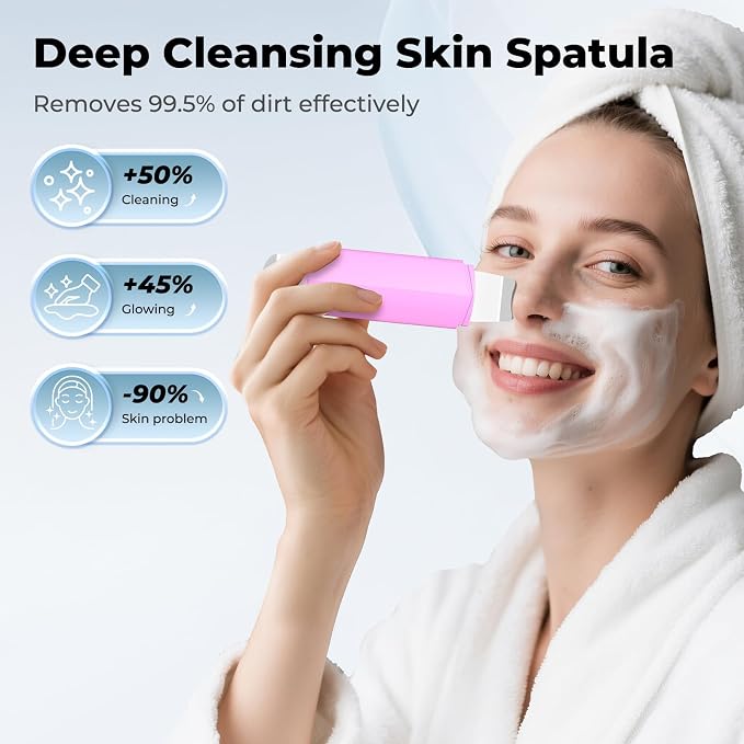 Blackhead Remover Tool Face Scrubber: PETYDOOT Double-Headed Face Spatula Skin - Image 2