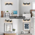 Black 3-Light Vanity Light - Image 6