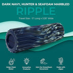Oceanfoam Ripple Travel Foam Roller Firm Mini Foam Roller - Image 3