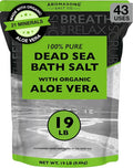 Aromasong Dead Sea Salt with Organic Aloe Vera, Spa Bath Salts, 19 Lbs Fine by Aromasong
