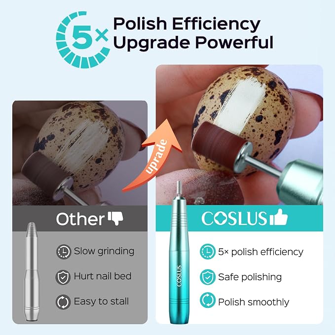 COSLUS C40 Electric Nail Drill File Professional: - Image 2