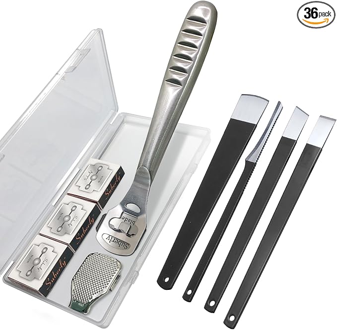 36 Pcs Callus Shaver for Feet Set, Professional Callus Remover for Feet Tools by POQOD