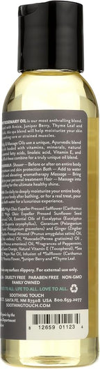 Soothing Touch Peppermint Rosemary Organic Bath, Body & Massage Oil, 4 Fl Oz - Image 2