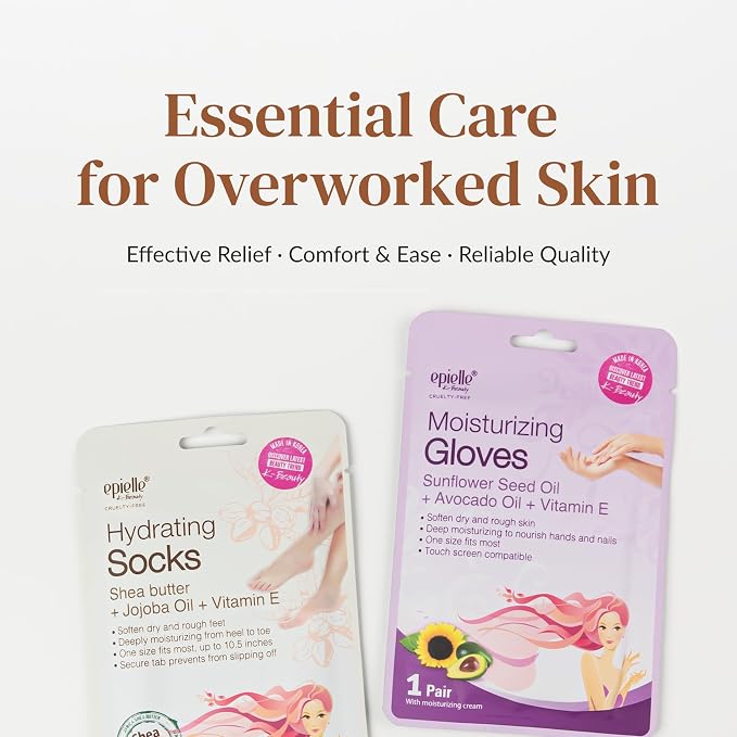 Epielle Moisturizing Foot Mask 6 Pairs, Soften - Image 7