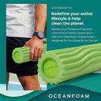 Oceanfoam Ripple Travel Foam Roller Firm Mini Foam Roller - Image 4