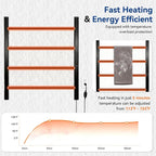 Heated Towel Racks for Bathroom, Hot Towel Warmer 4 Bars - Image 5