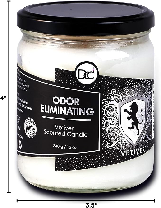 Vetiver Odor Eliminating Highly Fragranced Candle - Image 8