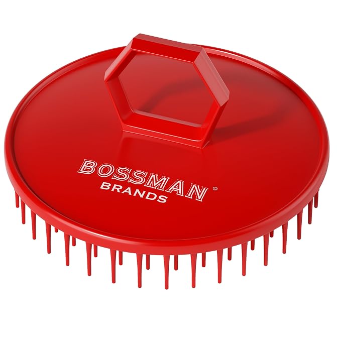 Bossman Scalp Massager & Shampoo Brush – Scalp Exfoliator Brush – Head Scrubber by Bossman