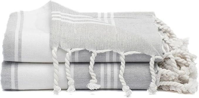 Cotton Turkish Beach Towel by 9Threads