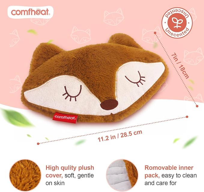 Fox Microwave Heating Pad for Pain Relief, Unscented Microwavable Heating Pads - Image 3