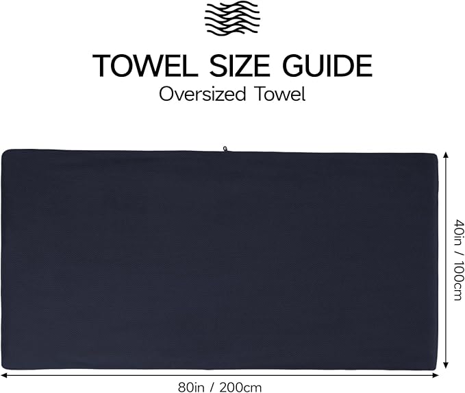 REDKISS Pack of 2 Jumbo Bath Sheets, 40 x 80 Inches Microfiber Bath Towels - Image 4