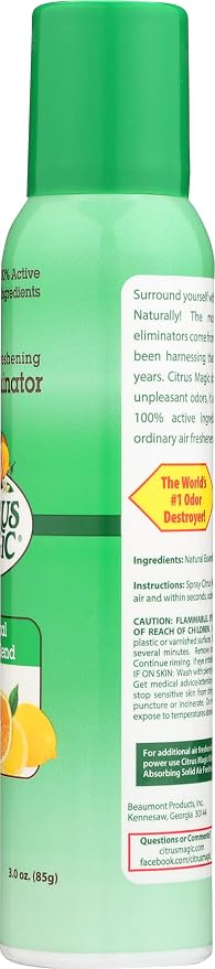 Citrus Magic Natural Odor Eliminating Air Freshener Spray, Fresh Citrus - Image 5