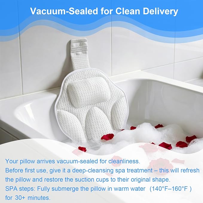 Extra Thick Petal-Shaped Bath Pillow - Image 5