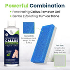 Callus Remover for Feet with Extra Strength Gel & Foot Pumice Stone Set - Image 3