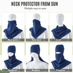 SATINIOR 3 Piece Balaclava Face Cover Sun Protection Neck Cover Summer - Image 5