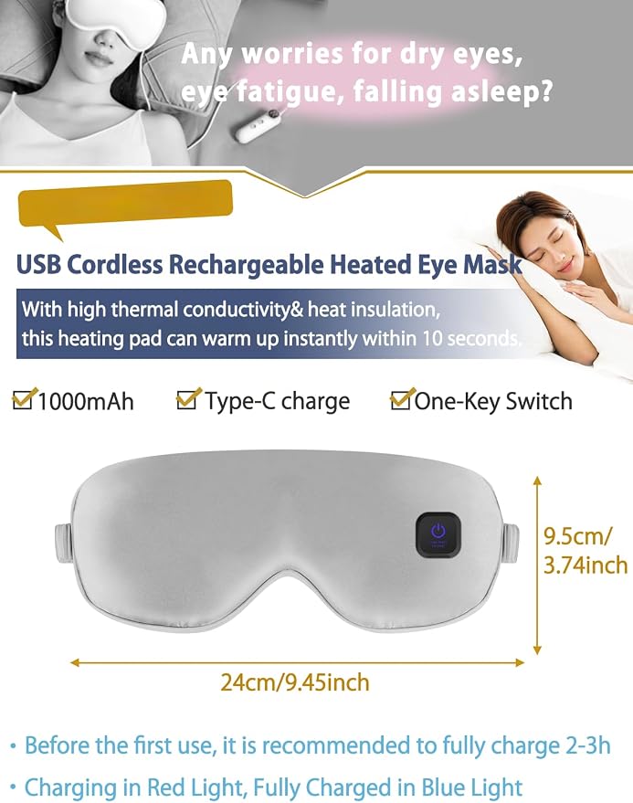 Silk Heated Eye Mask Cordless Rechargebale - Image 2