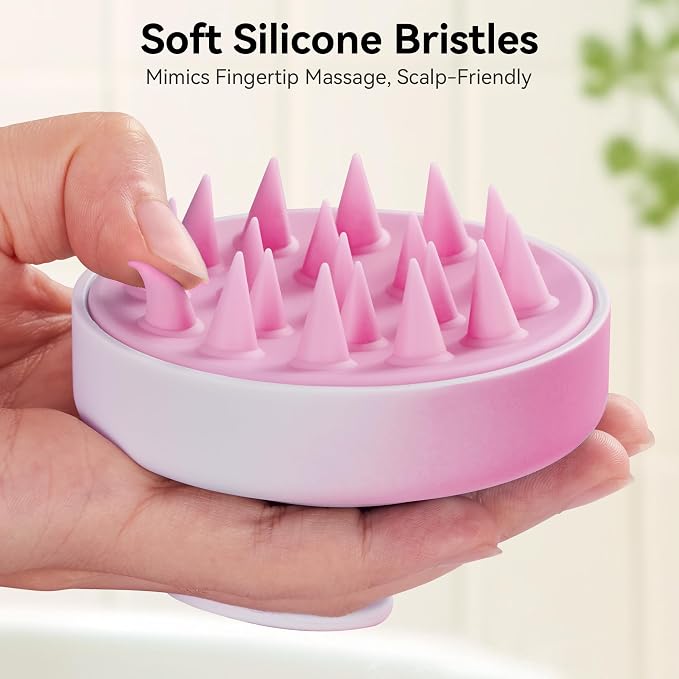 HEETA Scalp Massager Hair Growth, Soft Silicone Scalp Scrubber Shampoo Brush - Image 4