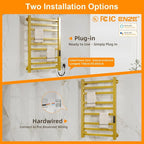 ENZE Smart Heated Towel Rack, 9-Bar Wall-Mounted Electric Towel Warmer 230W - Image 8