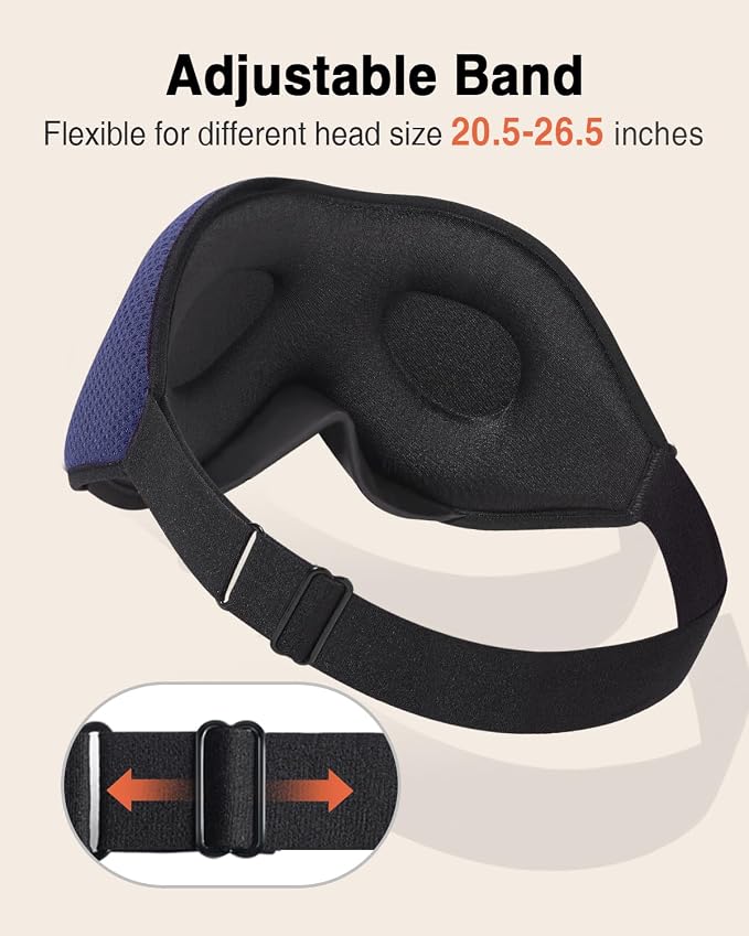 MABAO Sleep Mask for Side Sleeper, Eye Mask for Sleeping Women Men, 3D - Image 6