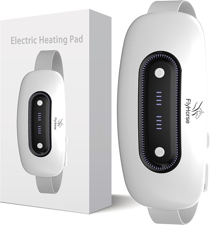 Electric Heating Pad, Portable Cordless Menstrual Heating Pad by Flyhorse