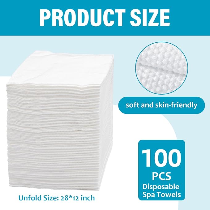 Premium Disposable Towel, Quick Dry Disposable Hair Towels Spa Salon Towel - Image 2