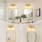 Bathroom Light Fixtures, Brushed Gold Vanity Lights - Image 5