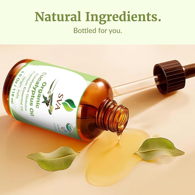 SVA Eucalyptus Essential Oil Organic – 4 Fl Oz – 100% Natural Organic - Image 8