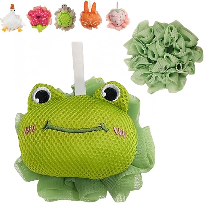 Kids Loofah, Cute Cartoon Animal Kids Bath Sponge - Image 9