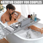 Bathtub Tray Caddy, Expandable Bath Trays - Image 2